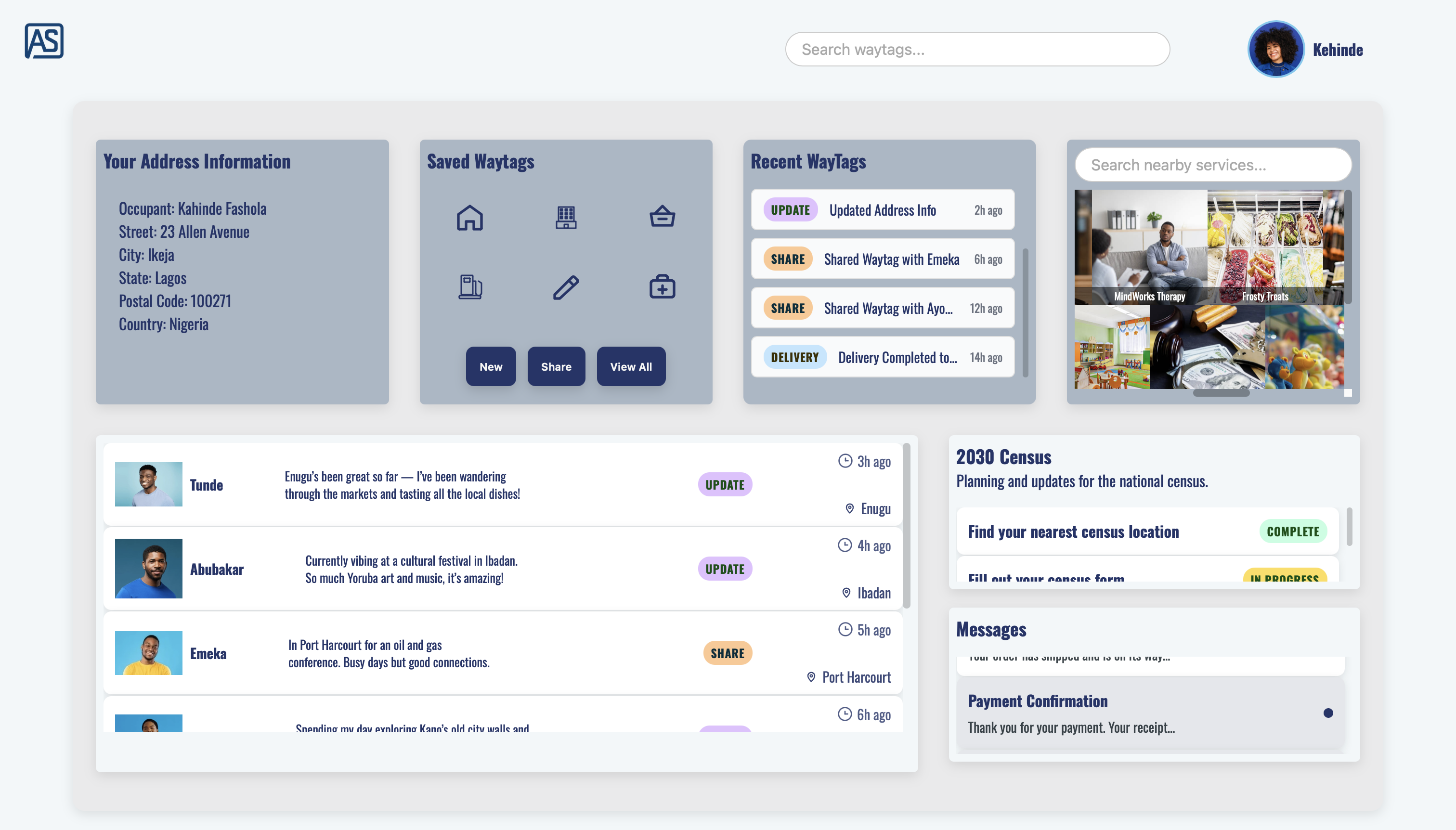WayTag Dashboard